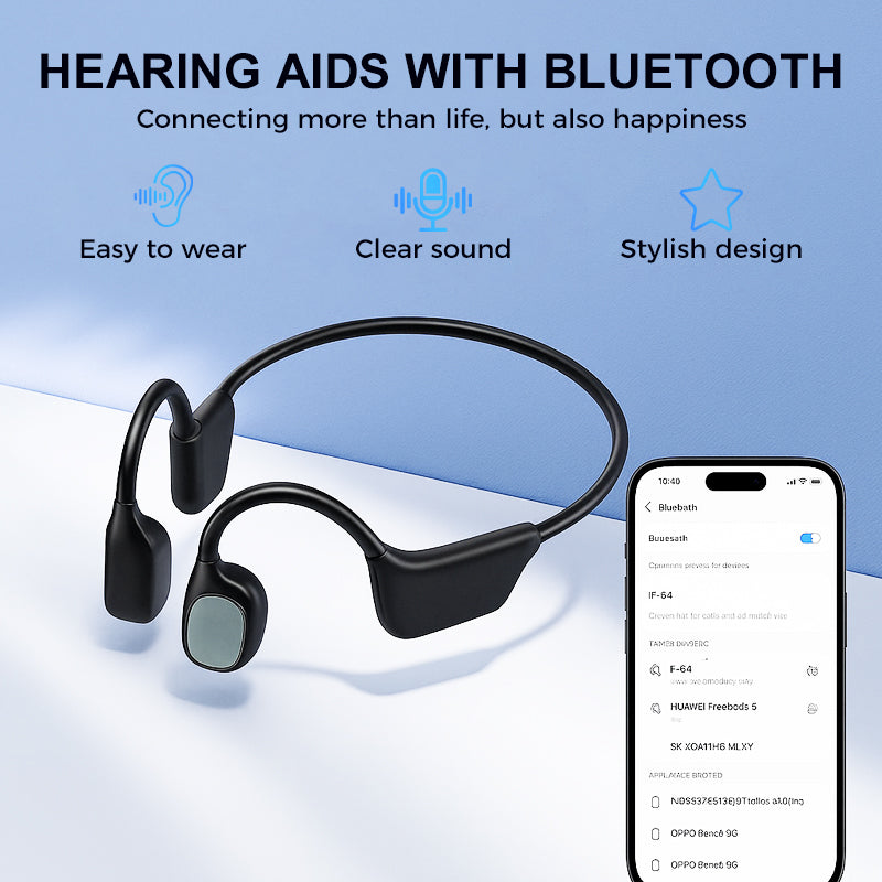 ⏰ Last Chance: 83% OFF Today!👂Advanced Open-Ear Bone Conduction Hearing Aid 💖Hear More. Live More.