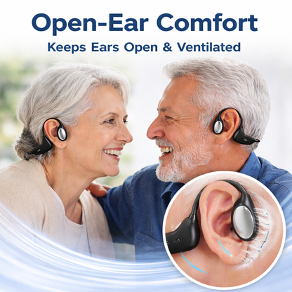 ⏰ Last Chance: 83% OFF Today!👂Advanced Open-Ear Bone Conduction Hearing Aid 💖Hear More. Live More.